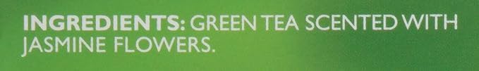 Twinings Green Tea with Jasmine Individually Wrapped Bags, 20 Count (Pack of 1), Fragrant Floral Scent, Caffeinated, Enjoy Hot or Iced, 20 Teabags
