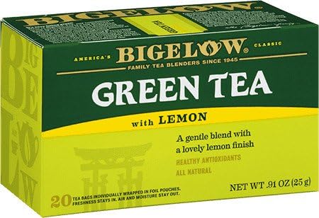 BIGELOW TEA GREEN TEA W/LEM - 3CT. BOX/28