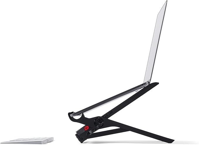 Roost V3 - Ultra Portable and Adjustable Laptop Stand - Eye‑Level Anywhere - 6.5 to 12.5 inch Screen Lift - Patented Rigid Folding Structure and Self-Adjustings Laptop Grips (for 12" to 18" laptops)