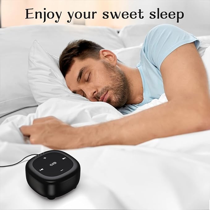 White Noise Sound Machine with 30 Soothing Sounds 36 Adjustable Volume Brown Noise Sound Machines for Sleep Office Privacy Bedroom 4 Timers Memory Function Sleep Sound Machine Baby Adult Elderly Care