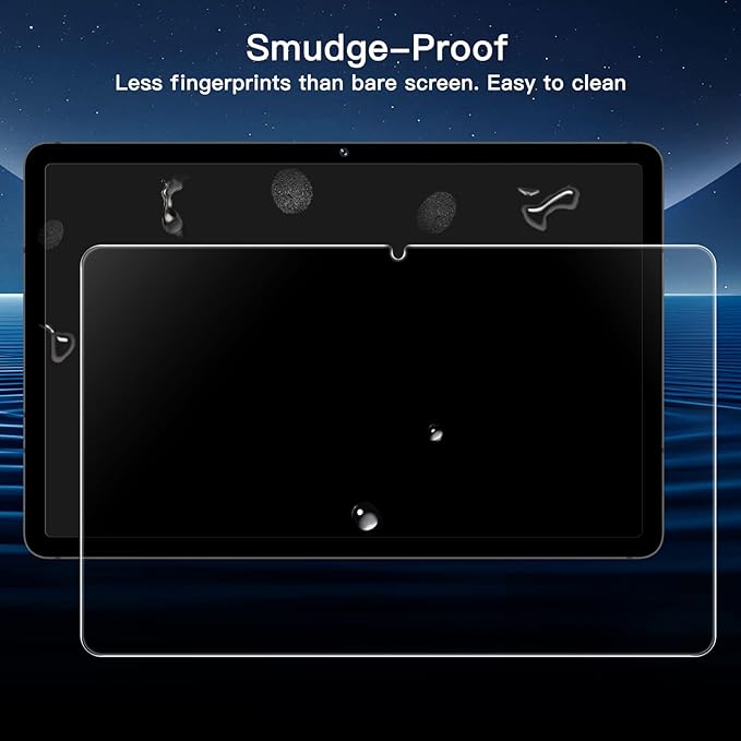 JETech Screen Protector for Samsung Galaxy Tab S8 2022 / Tab S7 2020 11-Inch (SM-X700/X706/T870/T875/T878) with Easy Installation Frame, Tempered Glass Film, HD Clear, 2-Pack