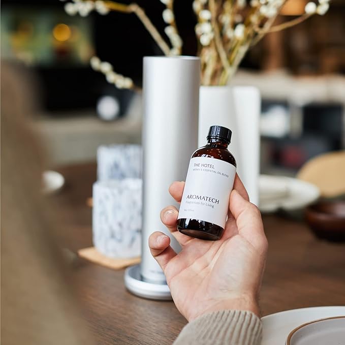 AromaTech The Hotel Aroma Essential Oil Blend: Luxury Hotel Inspired Aromatherapy with Lemon, Lavender, Peach & Pine for Ultrasonic Diffusers & Nebulizers - 4 fl oz, 120 mL