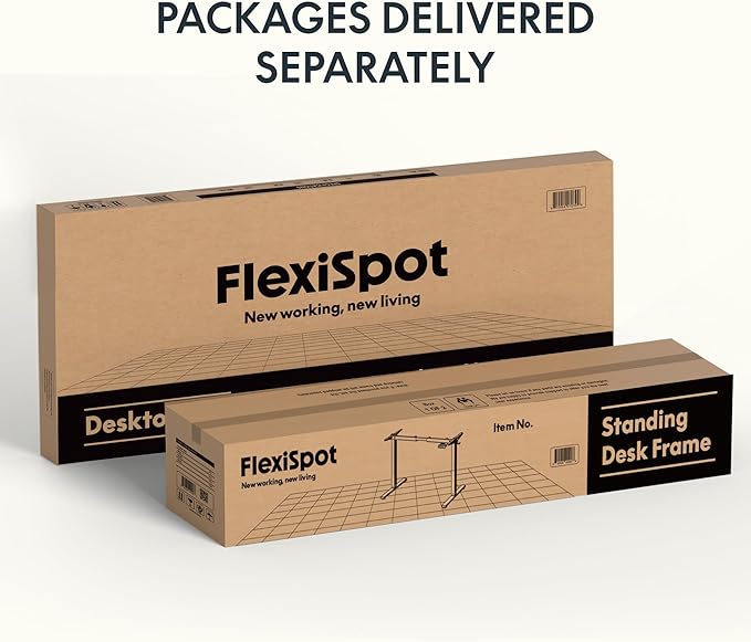 FLEXISPOT E3 Solid Wood Dual Motor 63 x 24 Electric Standing Desk Sit Stand Desk, Holds 220 lbs, Adjustable Height w/Memory Presets, Butcher Block Rubberwood Desktop & White Frame, Ships in 2 Boxes