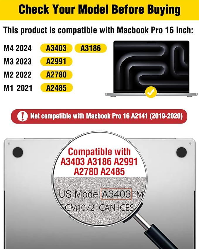 F FORITO Magnetic Privacy Screen Protector Compatible with MacBook Pro 16 inch (2021-2024, M1, M2, M3, M4 Pro/Max), Removable 360° Anti Peeping Anti Blue Light Anti Glare Laptop Privacy Shield