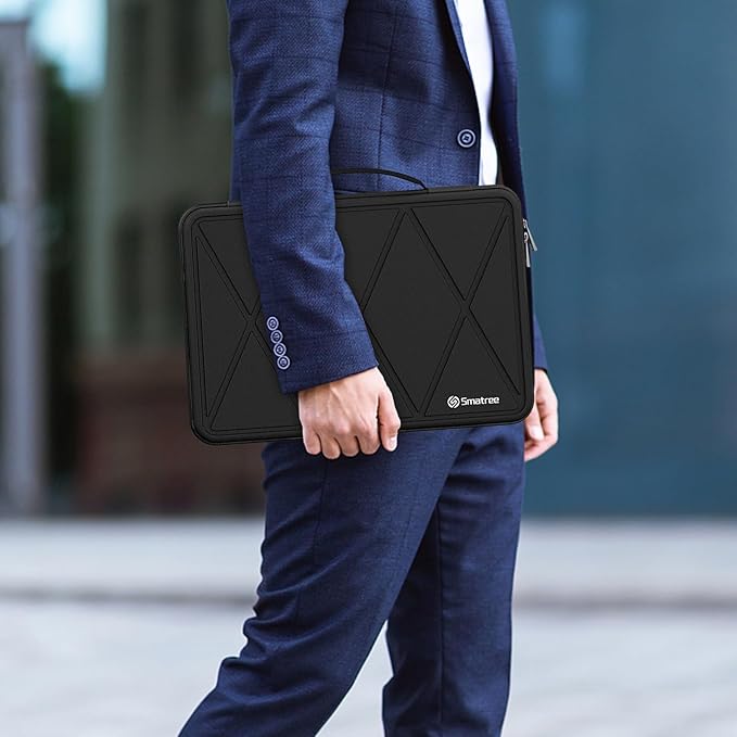 Smatree Hard EVA Protective Sleeve Case Compatible for 15.3 inch Lenovo Yoga Slim 7i Aura Edition Laptop, 15.6 inch ASUS Vivobook S 15 S5507 Copilot+PC Waterproof and Anti-Shock Bag (X8267T)