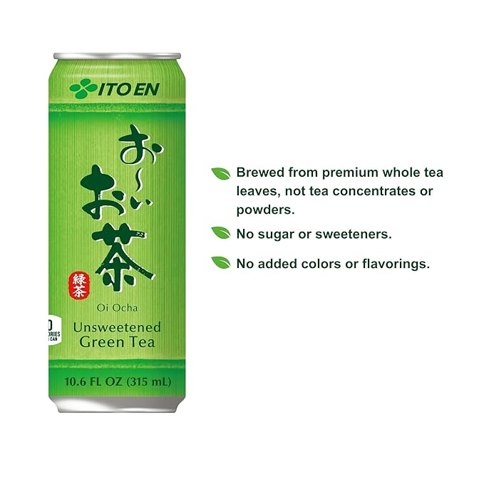 Ito En Oi Ocha Green Tea, Unsweetened, 10.6 Ounce (Pack of 12)