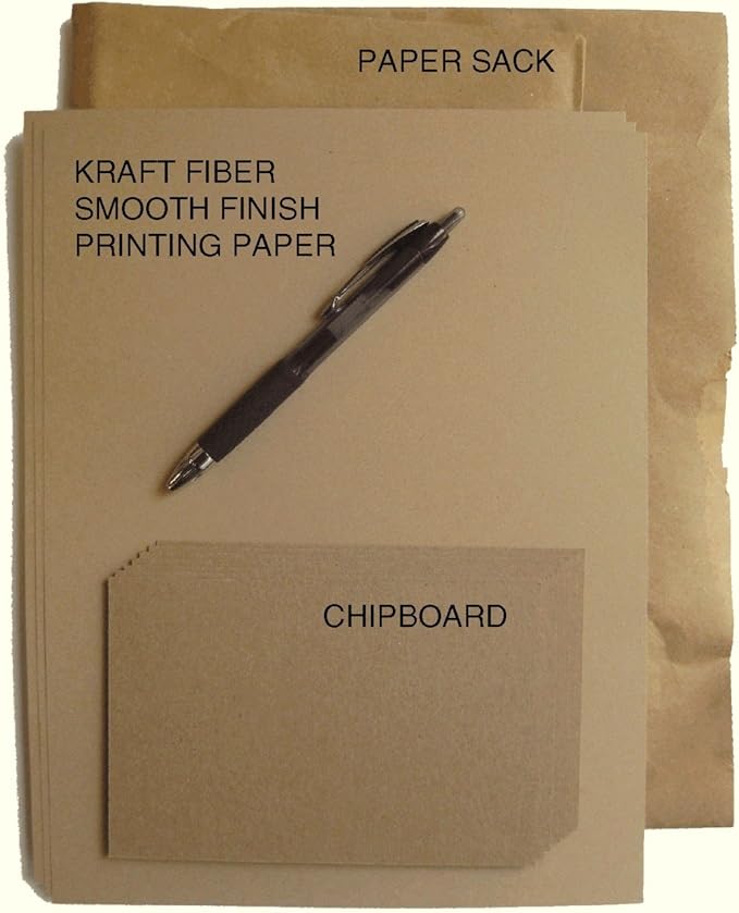 150 Brown Kraft Fiber 80# Cover Paper Sheets - 8.5" X 14" (8.5X14 Inches) Legal|Menu Size - Rich Earthy Color with Natural Fibers - 80lb/pound Cardstock - Smooth Finish