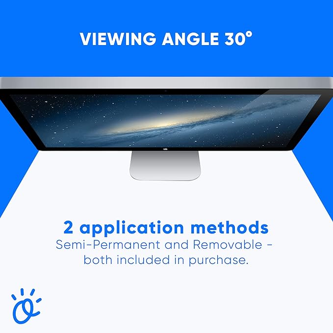 Ocushield 23" Premium Blue Light Screen Protector with Privacy Filter for Laptops and Computer Monitors - Anti-Glare - Easy Install - Anti-Fatigue (510 x 287 mm)