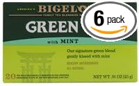 Bigelow Tea Green Tea - with Mint - Case of 6 - 20 BAG