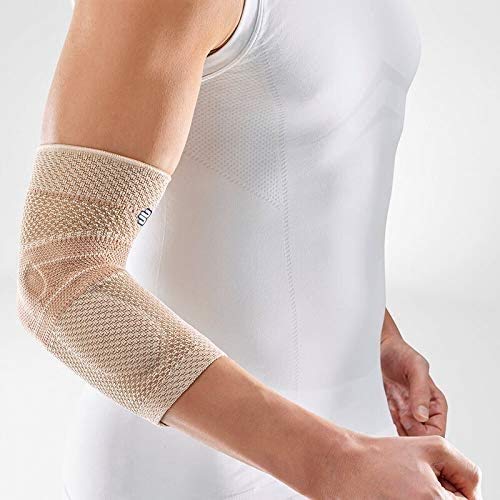 Bauerfeind - EpiTrain - Elbow Support - Targeted Compression for Chronic Elbow Pain - Size 4 - Color Nature