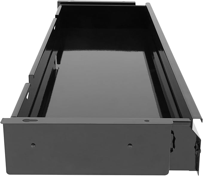 33" Under Desk Drawer Slide Out For Office Desk, Storage Organizer For Sit Stand Workstation, Black