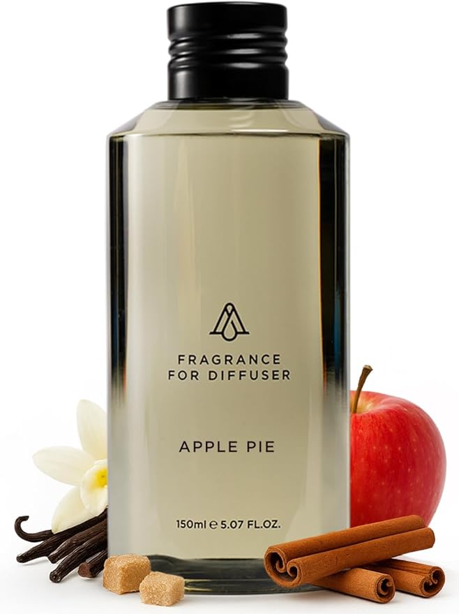 AromaPlan Hotel Scent Diffuser Oil Apple Pie 5 Fl Oz (148ml) Fall Collection– Luxury Hotel & Home Fragrance Oil - Non Toxic - Made in USA - Bigger Bottle, Bolder Aroma & Longer Lasting