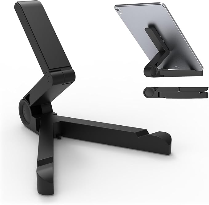 Kado Tablet Stand for Portable Monitor, Adjustable Tablet Holder Foldable, iPad Accessories for Office Compatible with Kindle, Switch, Surface Pro, iPad Pro/Air/Mini, iPhone Pro/Max/Plus