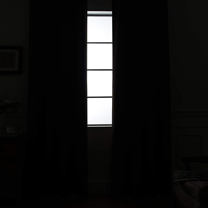 Yakamok 84 Inch Length 100% Blackout Curtains