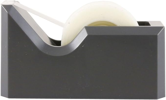 JAM PAPER Colorful Desk Tape Dispensers - Gray - Sold Individually