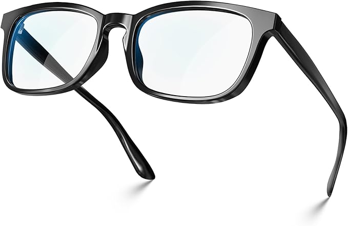 VISOONE Blue Light Blocking Glasses Square with Anti Computer Glare for Gaming Women and Men MONTANA