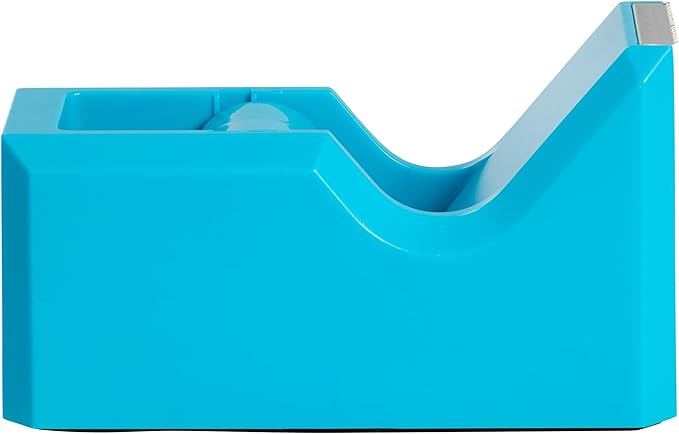 JAM PAPER Colorful Desk Tape Dispensers - Blue - Sold Individually