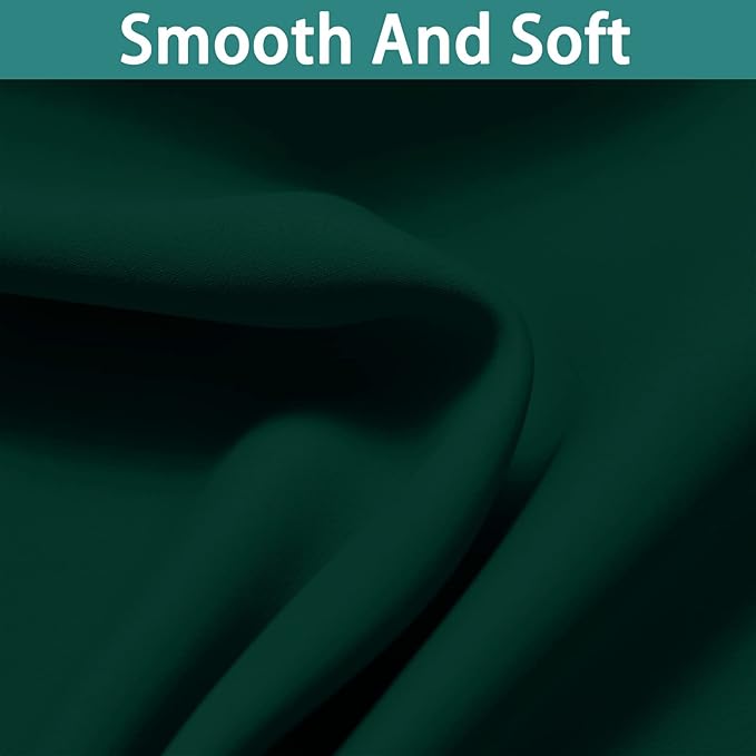 Yakamok 72 Inch Lengt 100% Blackout Thermal Insulated Curtains, Noise Reduction
