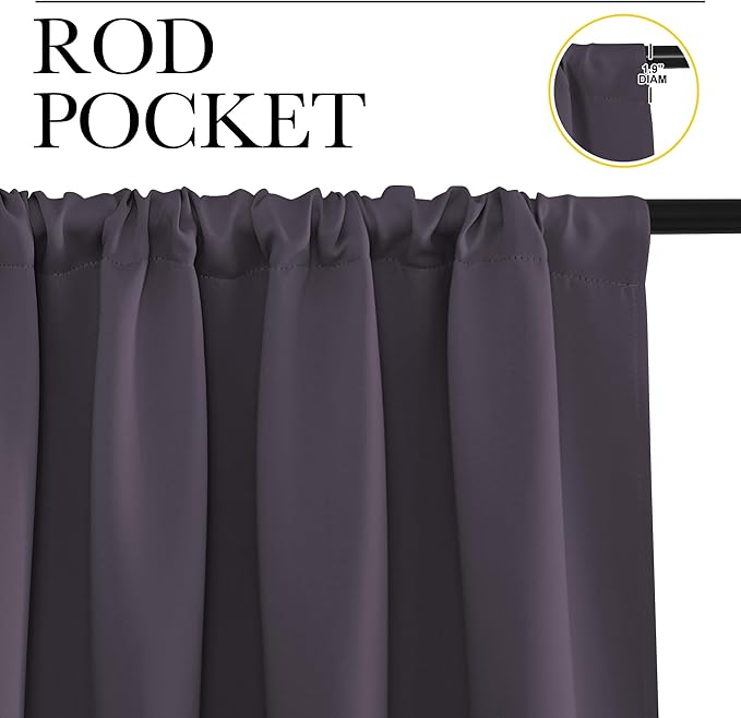 NICETOWN RV Bunk Curtains, 2 Panels, W42 x L30 -Inch, Kitchen Window Curtains