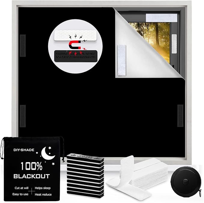100% Blackout Curtain Window Cover