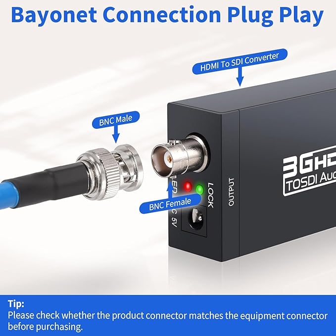 Superbat SDI BNC Cable 3G/6G/12G (Belden 1694A, 2ft) - Supports HD-SDI/3G-SDI/4K/8K, Precision Video Cable for SDI (1Pcs)