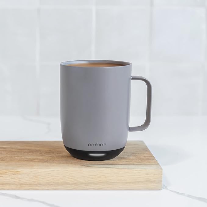 Ember Temperature Control Smart Mug 2, 14 Oz, App-Controlled Heated Coffee Mug with 80 Min Battery Life and Improved Design, GrayModel