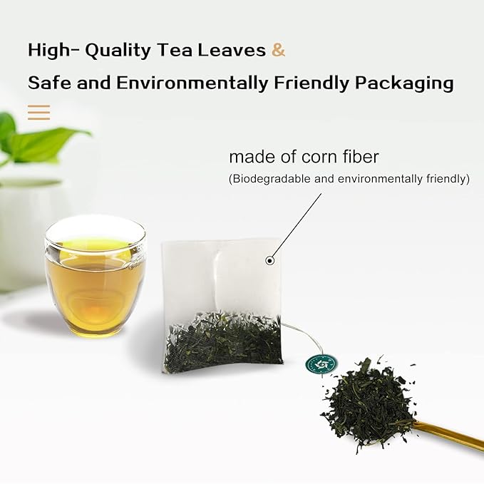 RIANTEA Organic White Tea Bag 36 Count - Cold Brew Loose Leaf Tea Bags, Biodegradable Corn Fiber Sachets, Full-Leaf, Eco-Conscious Iced Tea, Refreshing & Smooth Flavor