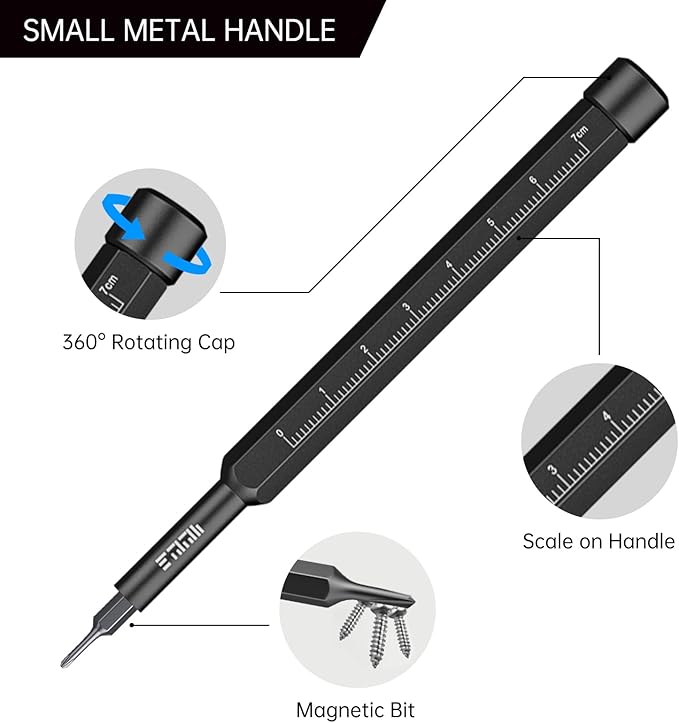 Compact Screwdriver Set, JAKEMY 105 in 1 Precison Mini Screwdriver Kit with Opening Pry Tool for Laptop, Computer, MacBook, Phone, Watch, Eyeglasses, Xbox, Modding, DIY