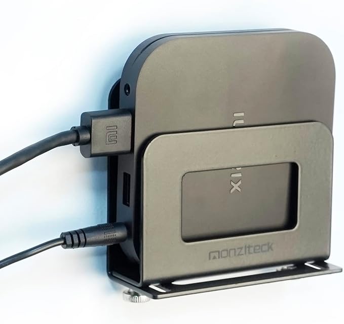 Monzlteck Adjustable Small Device Wall Mount Holder for Apple TV,ROKU,Router,Modem and Other Media Players