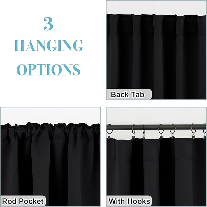 RYB HOME Small Window Curtains