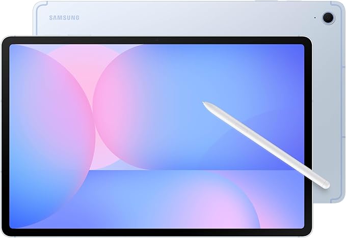 SAMSUNG Galaxy Tab S10 FE+ 13.1” 128GB WiFi Android Tablet + Book Cover Keyboard Slim, Long Battery Life, Powerful Processor, S Pen, US Version, 2025, 2 Yr Manufacturer Warranty, Blue