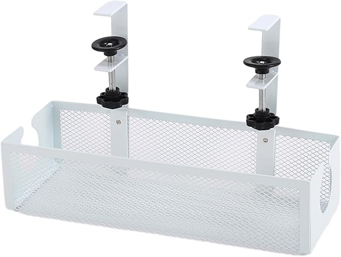 Under Desk Cable Management Tray | Space Saving Cord Organizer,Wire Organizer Under Desk | for Family Friends Students Adults Men Women Home Indoor Office Study Kitchen