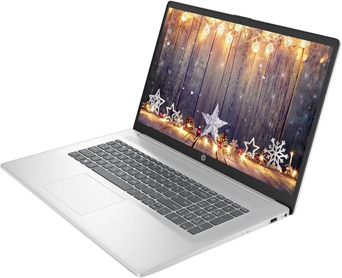 HP 17.3" Touchscreen Laptop Computer, 16GB RAM 1TB Storage (512GB SSD+512GB Docking Station Set), 6-Cores AMD Ryzen 5, Windows 11, PLUSERA Earphones