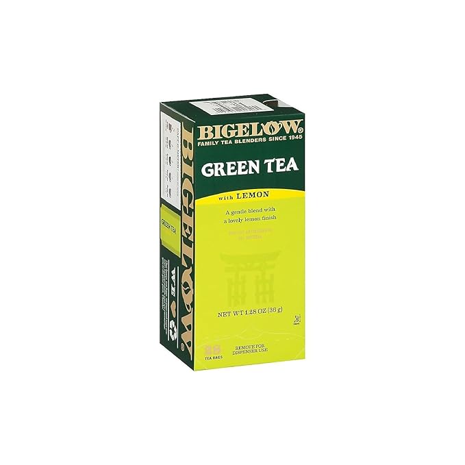 Bigelow Green Tea With Lemon, Lemon, 0.34 Lbs, 28/box