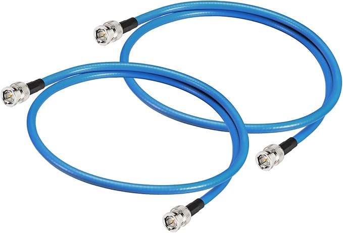 Superbat SDI Cable BNC Cable 3G/6G/12G HD-SDI Cable (Belden 1694A，2ft Supports HD-SDI/3G-SDI/4K/8K Camera SDI Video Cable Precision Video Cable (2Pcs)