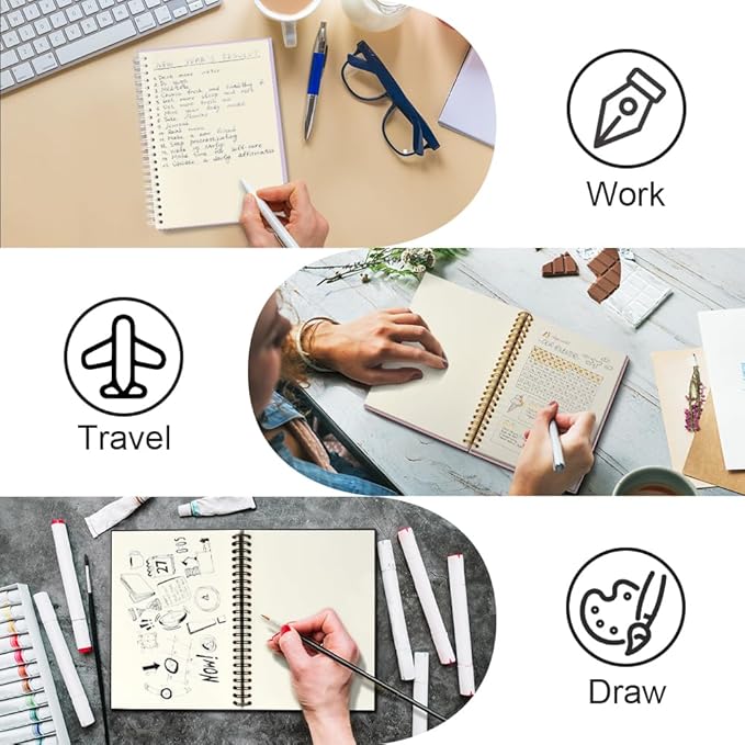 Msticey As For Me And My Team We Will Get It Done 160 Blank Pages Navy Blue Hardcover Spiral Notebook, Appreciation Gifts for Women Manager Supervisor Leader Coworker Colleague, Funny Boss Day Gifts