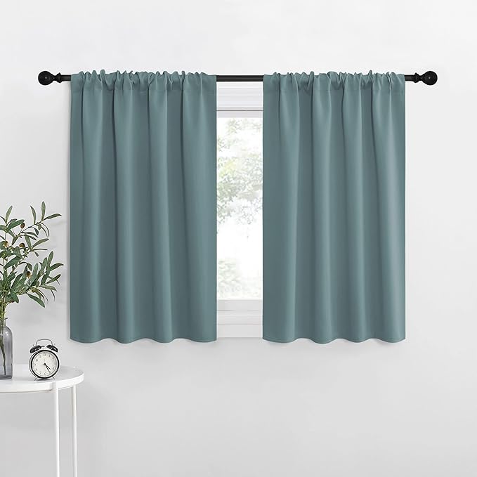 NICETOWN RV Blackout Curtains for Camper Windows, Kitchen Curtains, Short