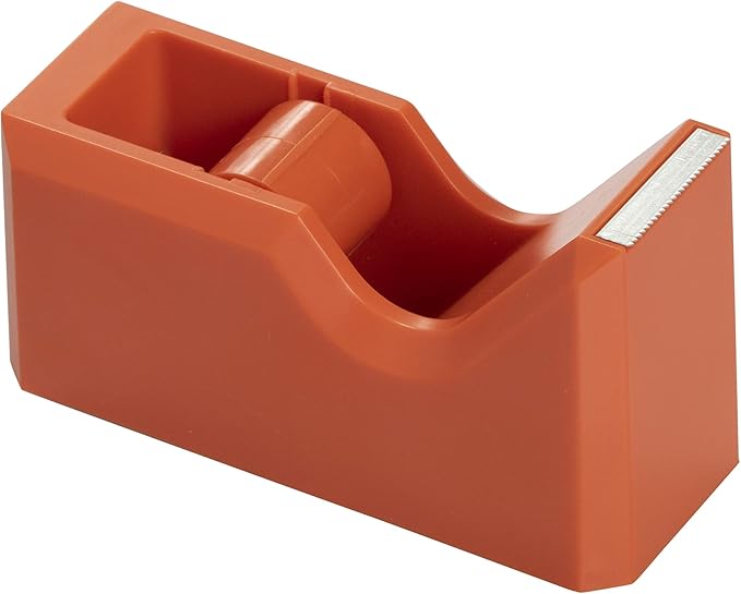 JAM PAPER Colorful Desk Tape Dispensers - Orange - Sold Individually