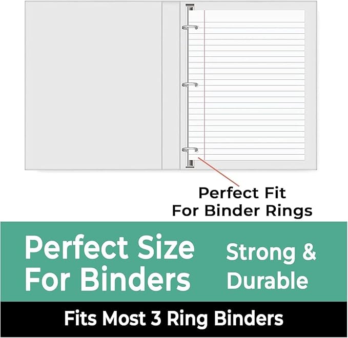 Rosmonde 576 Pack (Pallet) Loose Leaf Paper Bulk, 86400 Sheets, Wide Ruled, Pallet of Filler Paper, 150 Sheets/Pack, 8 x 10.5", 56 Gsm Thick Sheets, 3 Hole Punched, School & Office, 4-7 Days Transit