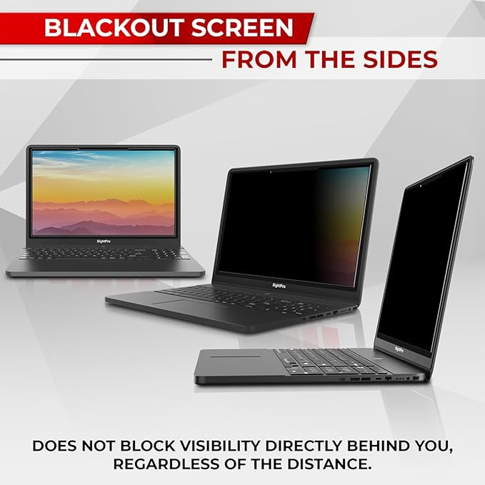 SightPro Magnetic Laptop Privacy Screen 14 Inch 16:10 - Removable Computer Privacy Filter Shield and Protector