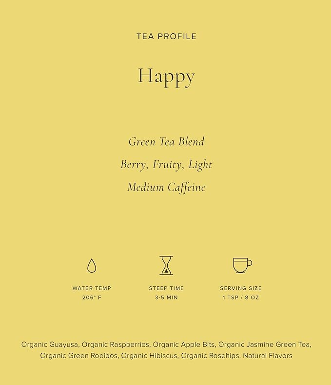 Art of Tea | Happy 2oz | Artisan Jasmine Green Tea Loose Leaf Tin