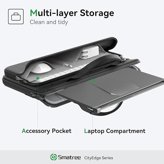 Smatree CityEdge Laptop Sleeve Case for 14inch HP Fortis 14 G11/G10 Chromebook, for 14inch EliteBook 645/640/1040/845/840 G11/G10, for ZBook Firefly 14 G11A/G10A, for HP Chromebook 14a Case (CE05)