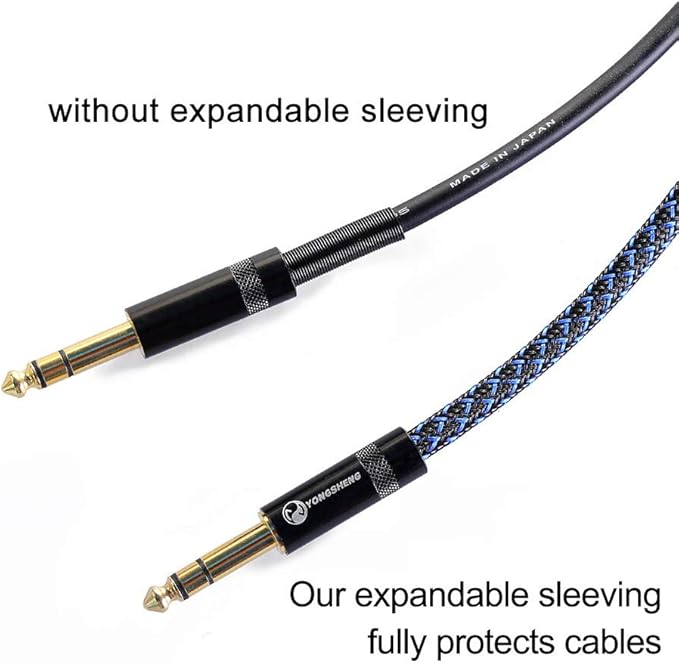 25ft - 1 inch PET Expandable Braided Sleeving – BlackBlue – Alex Tech Braided Cable Sleeve