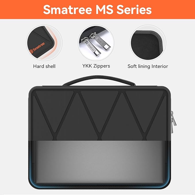 Smatree MS44T Hard EVA Protective Sleeve Case with Stand Compatible for 13.3 inch Acer Spin 3 SP313-51N-50R3 2 in 1 Laptop, Slim and Anti-Shock Case(Not Fit with 14 inch Spin 3 SP314)