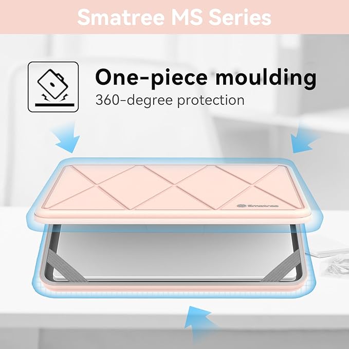 Smatree MS85T Hard EVA Protective Sleeve Case with Stand Compatible for 15.6 inch Acer Aspire Go 15, for 15.6 inch Acer Aspire 5 A515-58M-7570, for 16inch Swift Edge 16 Laptop, Pink
