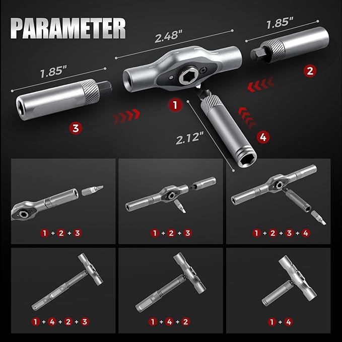 24 In 1 DIY Screwdriver Set Magnetic, 2025 New Multi Bit Screwdriver Sets Portable, Precision Screwdriver Kit Durable, Toolbox Screwdriver Set Suitable for Home Repair (1)