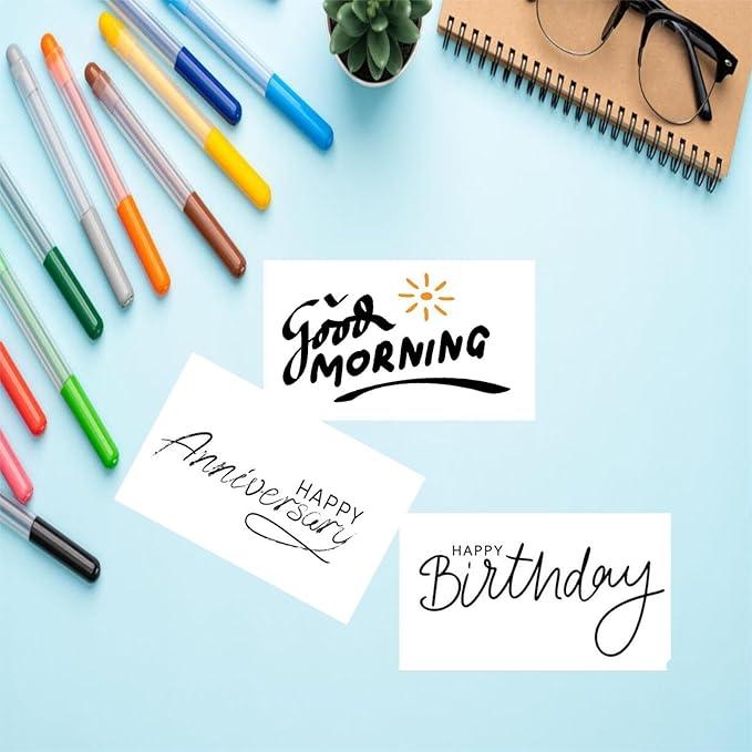 2 x 3.5 Blank White Business Cards Set of 200 - Small Plain White Cards - Create Business Cards, Thank You Packaging Insert, Gift Favor Tag, Paper Craft - Stamp, Write, Draw, DIY Card Making
