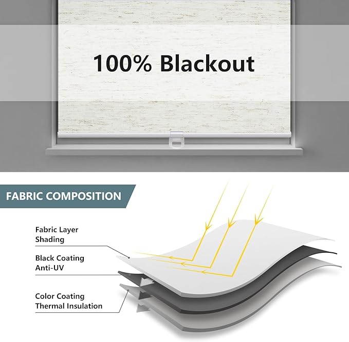Customize Cordless Roller Shades Blackout Blinds