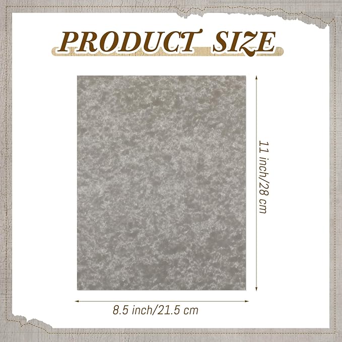 Epakh 200 Pcs Old Age Parchment Paper 8.5 x 11 Inch Standard Letter Vintage Colored Old Parchment Semblance Double Side Printing Paper (Khaki Gray)