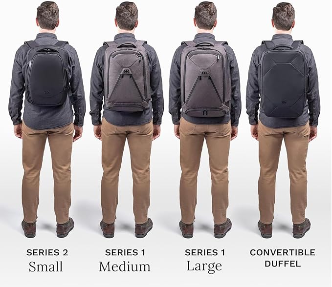 Knack Small Series 2 Laptop Backpack Fits up to 16 Inch Laptops - Knack Bags Carry-On Backpack, TSA Approved, Expandable Travel Backpacks With 2 Day Outfit Capacity, Berry Blue